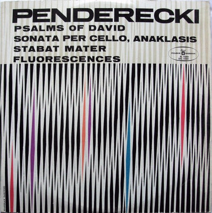 Krzysztof Penderecki : Psalms Of David / Sonata Per Cello / Anaklasis / Stabat Mater / Fluorescences (LP, RP)