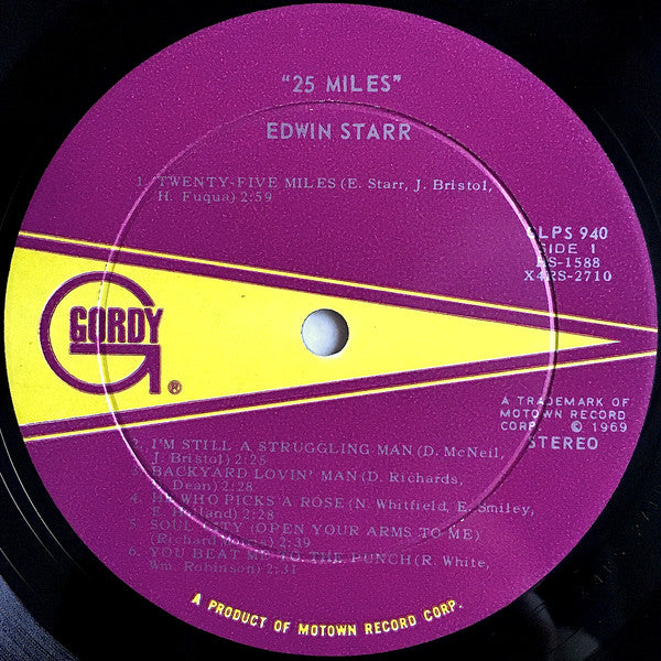 Edwin Starr : 25 Miles (LP, Album, Roc)