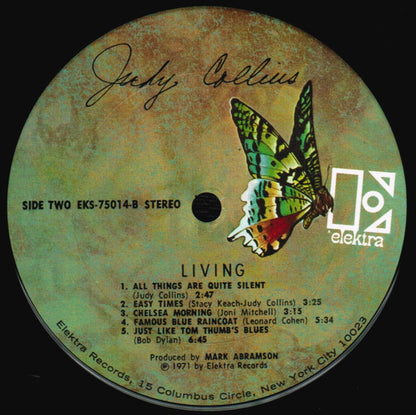 Judy Collins : Living (LP, Album, Ter)