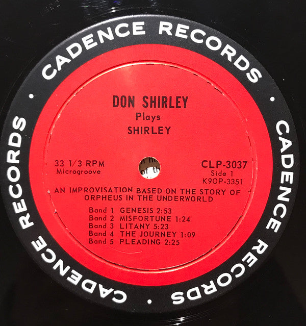 Don Shirley : Don Shirley Plays Shirley (LP, Album, Mono)