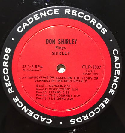 Don Shirley : Don Shirley Plays Shirley (LP, Album, Mono)