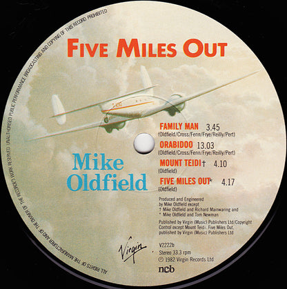 Mike Oldfield : Five Miles Out (LP, Album, Gat)