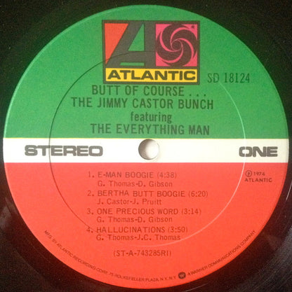 The Jimmy Castor Bunch Featuring The Everything Man : Butt Of Course... (LP, Album, Ric)