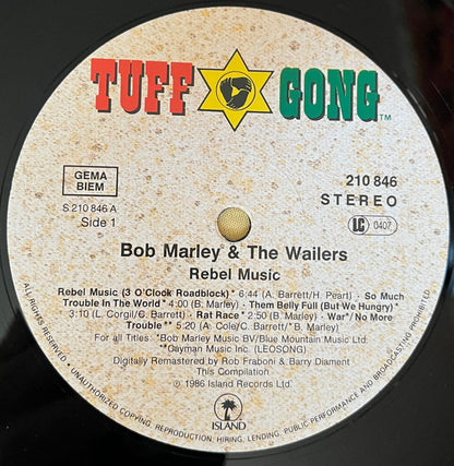 Bob Marley & The Wailers : Rebel Music (LP, Comp, RM, Gat)