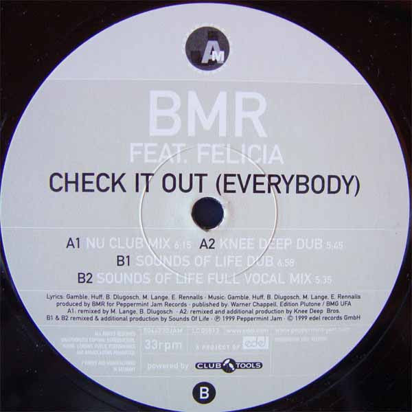 BMR Feat. Felicia Uwaje : Check It Out (Everybody) (12")