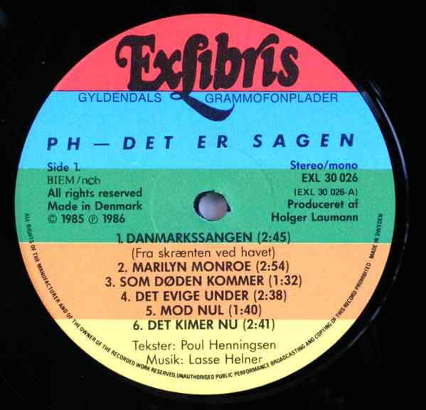 Various : PH - Det Er Sagen (LP)