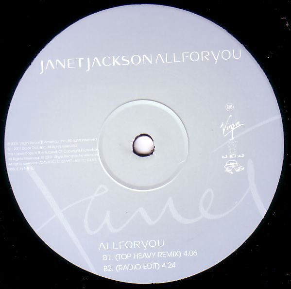 Janet Jackson : All For You (12")