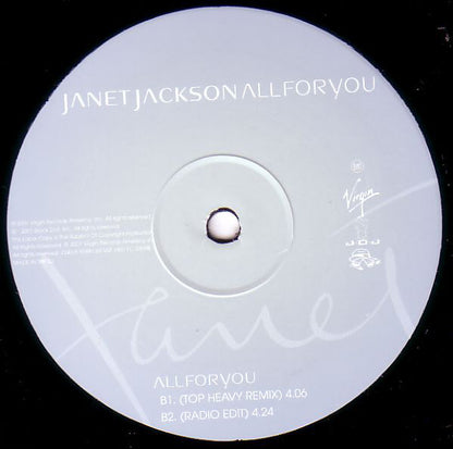 Janet Jackson : All For You (12")