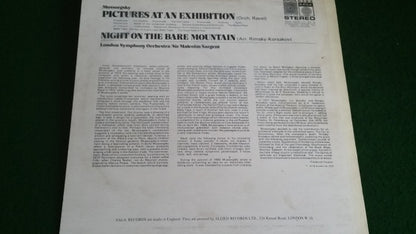 Modest Mussorgsky ; London Symphony Orchestra Conducted By Sir Malcolm Sargent : Pictures At An Exhibition / A Night On Bald Mountain (LP, RE)