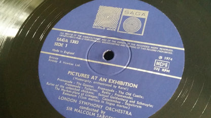 Modest Mussorgsky ; London Symphony Orchestra Conducted By Sir Malcolm Sargent : Pictures At An Exhibition / A Night On Bald Mountain (LP, RE)