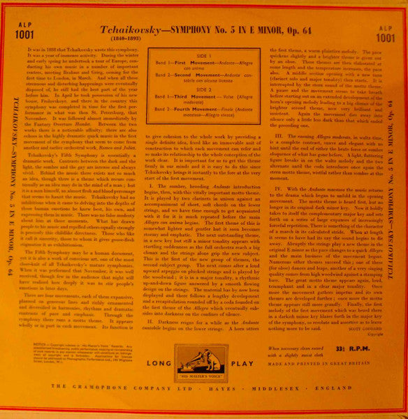 Pyotr Ilyich Tchaikovsky - Guido Cantelli Conducting Orchestra Del Teatro Alla Scala : Symphony No.5 In   E Minor (LP, RE)