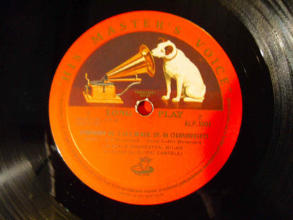 Pyotr Ilyich Tchaikovsky - Guido Cantelli Conducting Orchestra Del Teatro Alla Scala : Symphony No.5 In   E Minor (LP, RE)