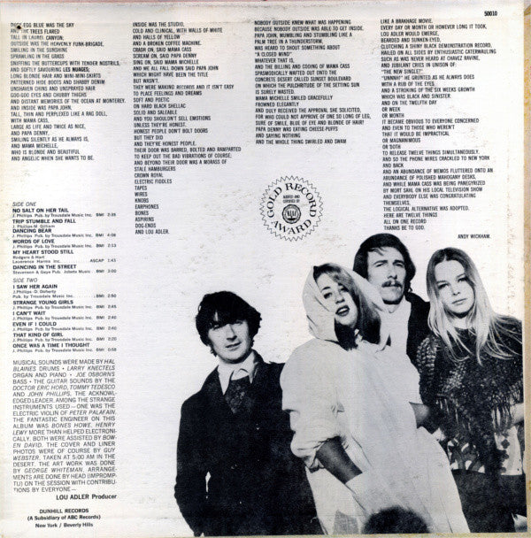 The Mamas & The Papas : The Mamas & The Papas (LP, Album, RE)