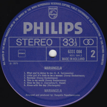 Mariangela (3) : Mariangela (LP, Album)