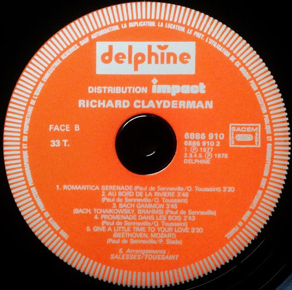 Richard Clayderman : Richard Clayderman (Box, Comp + 3xLP)