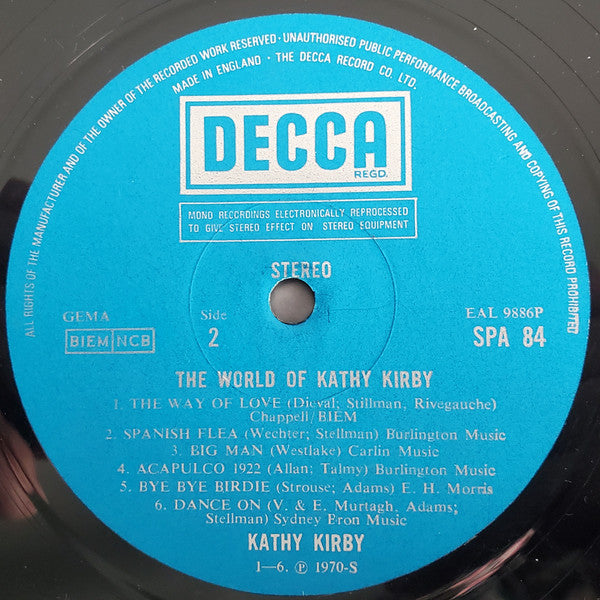 Kathy Kirby : The World Of Kathy Kirby (LP, Comp)