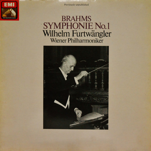 Johannes Brahms, Wilhelm Furtwängler, Wiener Philharmoniker : Symphony No. 1 (LP, Mono, RM)