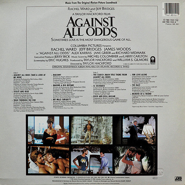 Various : Against All Odds (Music From The Original Motion Picture Soundtrack) (LP, Comp)