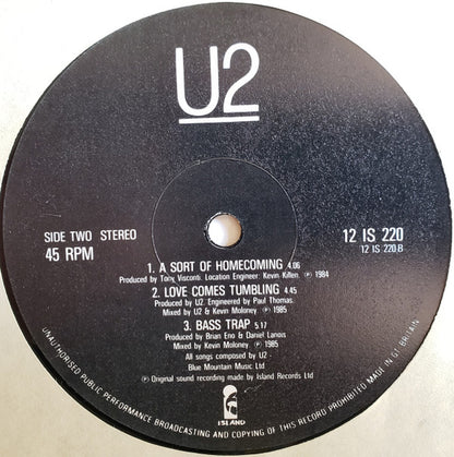 U2 : The Unforgettable Fire (12", Single)