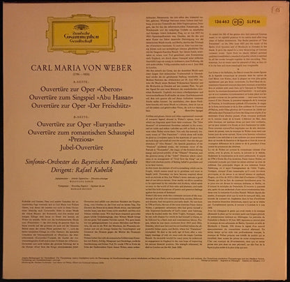 Carl Maria von Weber, Symphonie-Orchester Des Bayerischen Rundfunks, Rafael Kubelik : Ouverturen (LP)