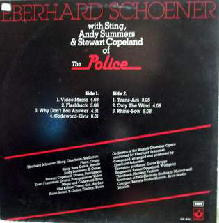 Eberhard Schoener With Sting, Andy Summers, Stewart Copeland : Eberhard Schoener (LP, Comp)