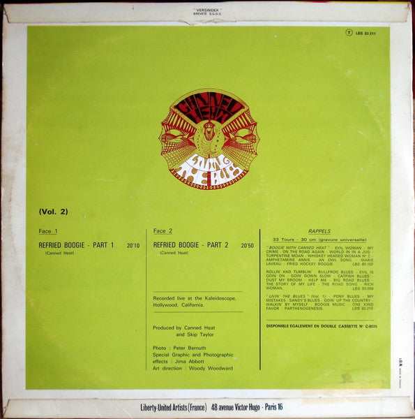 Canned Heat : Livin' The Blues - Vol.2 (LP, Album)