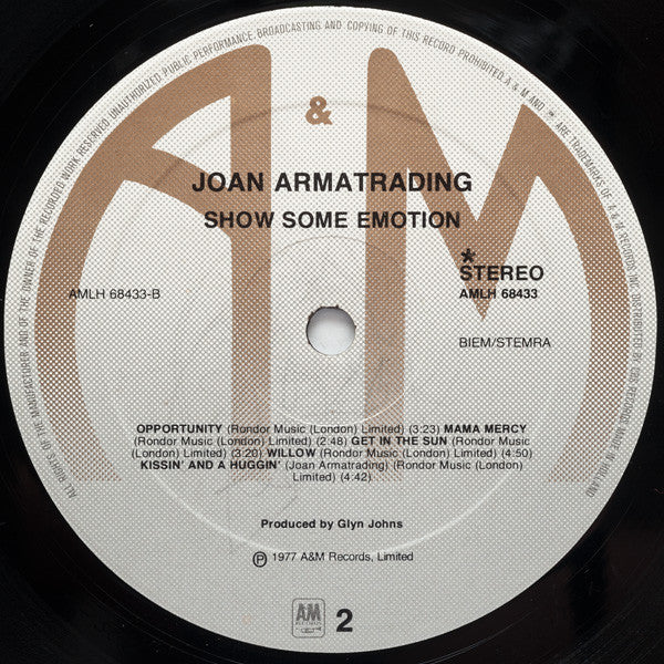 Joan Armatrading : Show Some Emotion (LP, Album)