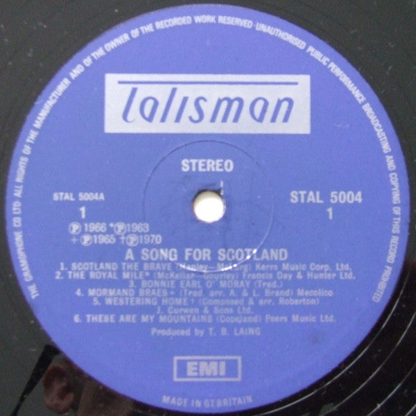 Various : A Song For Scotland (LP, Comp)