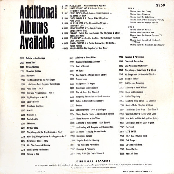 Various : The Themes From Ben Casey, Dr. Kildare, And Other Great TV Shows (LP, Comp)