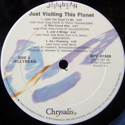 John "Jellybean" Benitez : Just Visiting This Planet (LP, Album, Art)