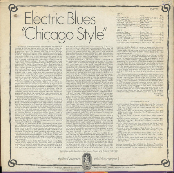 Various : Electric Blues "Chicago Style" (LP, Comp)