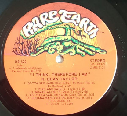 R. Dean Taylor : I Think, Therefore I Am (LP, Album)