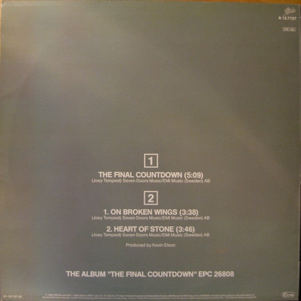 Europe (2) : The Final Countdown (12", Maxi)