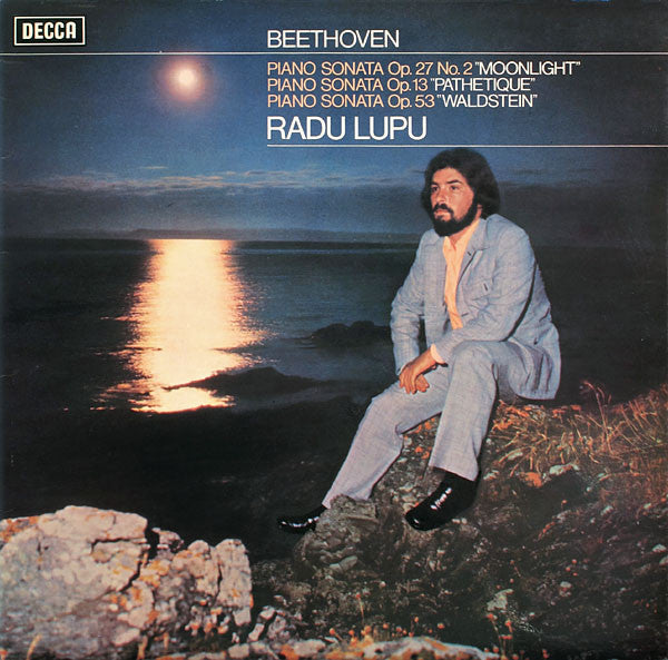 Ludwig van Beethoven, Radu Lupu : Piano Sonata Op. 27 No. 2 "Moonlight" / Piano Sonata Op. 13 "Pathetique" / Piano Sonata Op. 53 "Waldstein" (LP)