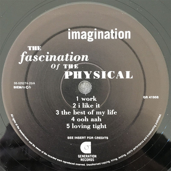 Imagination : The Fascination Of The Physical (LP, Album)