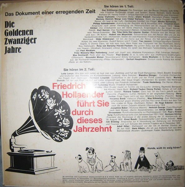 Various : Die Goldenen Zwanziger Jahre - Das Dokument Einer Erregenden Zeit (LP, Comp)