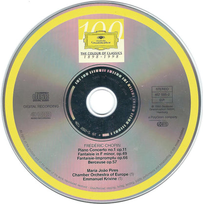 Frédéric Chopin, Maria João Pires, Emmanuel Krivine, The Chamber Orchestra Of Europe : Piano Concerto No. 1 • Fantaisie Op. 49 • Fantaisie-Impromptu Op. 66 • Berceuse Op. 57 (CD)