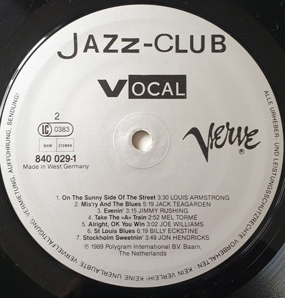 Various : Jazz-Club • Vocal (LP, Comp)