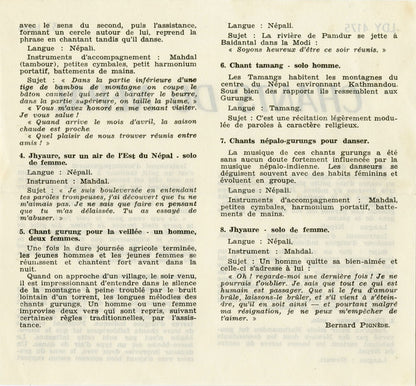 Various : Chants Du Népal (7", EP)