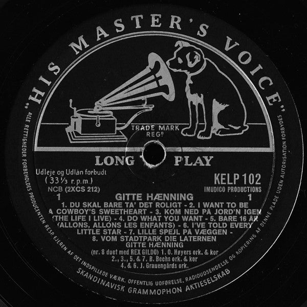 Gitte Hænning : Gitte Hænning (LP, Comp)