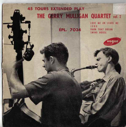 Gerry Mulligan Quartet : The Gerry Mulligan Quartet Vol. 2 (7", EP, 3-p)