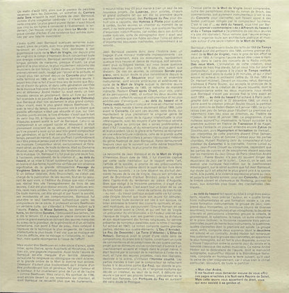 Jean Barraqué - Ensemble 2E2M, Paul Méfano : …Au Delà Du Hasard (1959) (LP, Album, Gat)