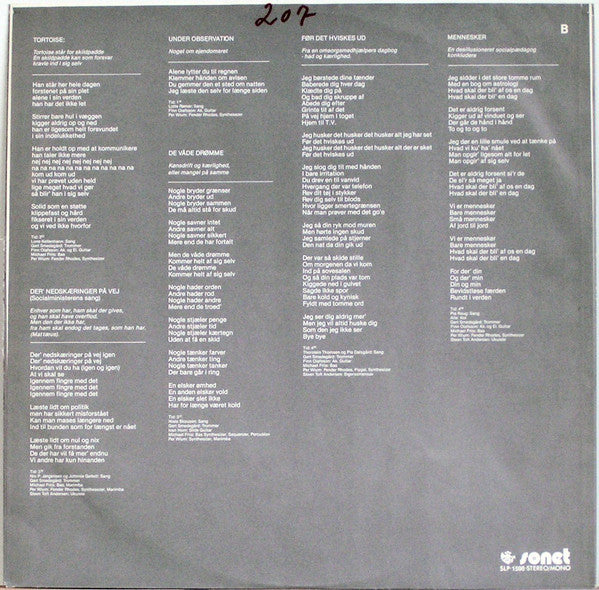 Steen Toft Andersen : Bag Murene Hos De Dybt Åndsvage (LP, Album)