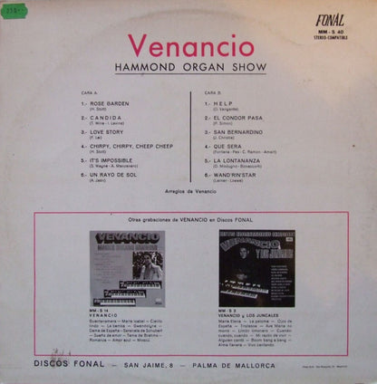 Venancio (2) : Hammond Organ Show (LP)