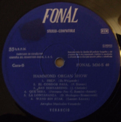 Venancio (2) : Hammond Organ Show (LP)