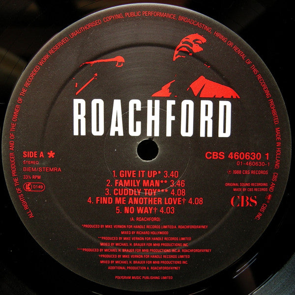 Roachford : Roachford (LP, Album)