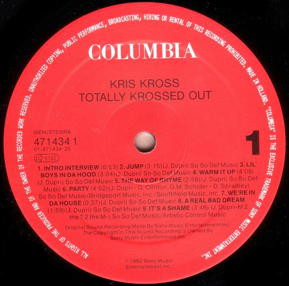 Kris Kross : Totally Krossed Out (LP, Album)