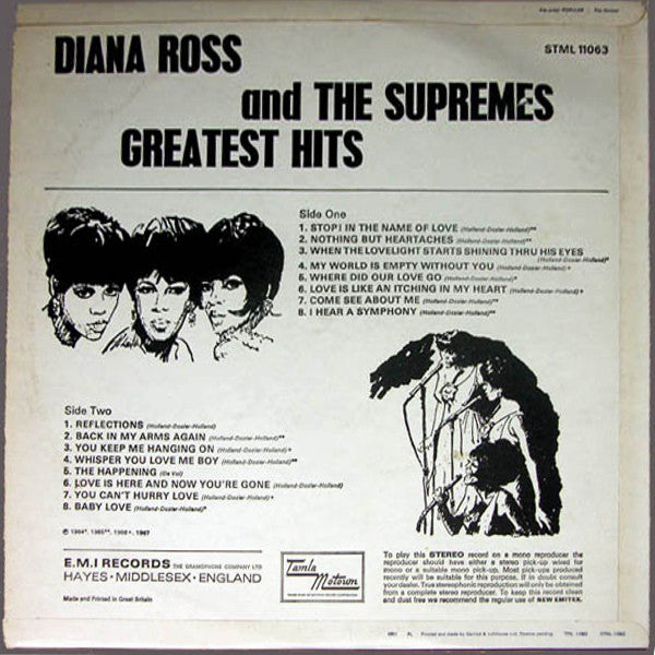 The Supremes : Greatest Hits (LP, Comp)