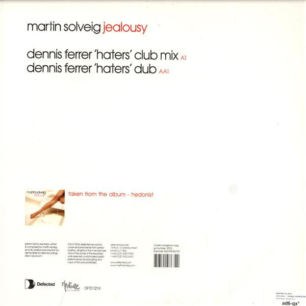 Martin Solveig : Jealousy (Part Three) (12")