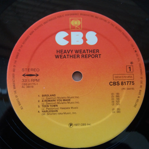Weather Report : Heavy Weather (LP, Album)